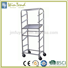 Kitchen service trolley rack 1640*430*110 mm, customized shelves catering tray trolley